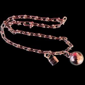 Authentic Tiffany & Co. Hardwear Link Wrap Ball Padlock Bracelet Silver